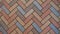 Brick pavement , Herringbone pattern, texture, close-up