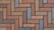 Brick pavement , Herringbone pattern, texture, close-up