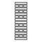 Brick Pillar Blocks in stack Jenga game for home adult and kids leisure Board games Wooden block icon outline black color vector