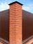 Brick pillar fence