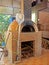 Brick Pizza Oven with Pizza Peel and Firewood
