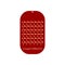 Brick Red Background Sand Color Design Work On Clothing Tag With Slogan Industrial Factories Use On Clothing Tag Design.
