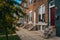 Brick row homes in Remington, Baltimore, Maryland