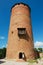 Brick tower at the ruins of the medieval Turaida castle in Sigulda, Latvia.