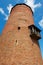 Brick tower at the ruins of the medieval Turaida castle in Sigulda, Latvia.