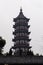 The brick tower style pavilion - Chinese Jiangnan typical Shengjin tower