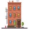 Brick townhouse