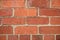 Brick wall with angular stones
