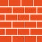 Brick wall background. Backdrop of red bricks. Vector illustration.