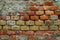 Brick wall background. Vintage and retro