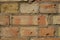 Brick wall background - vintage stone wall closeup - wall background