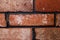 Brick wall, close-up. The brick is large. Loft style. Texture. Construction of houses and apartments