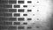 Brick wall construction, gray bricks destroying abstract wall, monochrome. Animation. Concept of construction