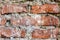 Brick Wall Detal Surface Closeup Architecture Material