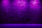 Brick Wall In Electric Purple Neon Colors