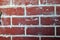 Brick wall finished with