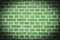 Brick wall, green rustic look, background texture