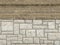 Brick wall, large and small masonry, large and small bricks, beige light, brown