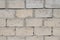 Brick wall made of gray cinder blocks