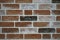 Brick wall made of textured decorative brick