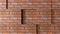 Brick wall with niches