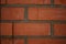 Brick wall. Red brick texture. Terracotta orange bricks. Background, background.