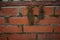 Brick wall. Red brick texture. Terracotta orange bricks. Background, background