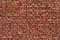 Brick wall of red clay seamless texture