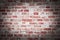 Brick wall, red rustic look, background texture