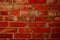 Brick wall red saturated color
