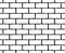 Brick wall seamless pattern. Isolated