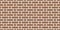 Brick wall seamless pattern. Simple endless architecture background. Brown geometric repeatable brickwork texture
