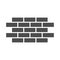 Brick wall solid icon. Bricks vector illustration isolated on white. Brickwork glyph style design, designed for web and