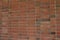 Brick wall texture background with red and brown bricks in a stack bond pattern