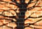 Brick wall tree silhouette texture background