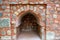 Brick walls of the Tomb of Sikandar Lodi, the ruler of the Lodi Dynasty in Lodhi Gardens in New Delhi, India