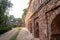 Brick walls of the Tomb of Sikandar Lodi, the ruler of the Lodi Dynasty in Lodhi Gardens in New Delhi, India