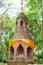 Bricked pagoda in forest