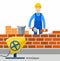 Bricklayer, Builder, profession, the construction of buildings.