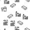 Bricklayer Industry Seamless Pattern Vector