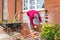 Bricklayer working on a UK home improvement project