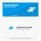 Bricks, Repair, Tile, Block, Construction SOlid Icon Website Banner and Business Logo Template