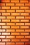 Bricks wall burnt orange