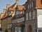 Brickwork houses in the ancient town of Luebeck