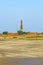 Brickworks building and chimney in India