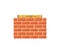 Brickworks with high quality red bricks and level tool vector illustration on white background