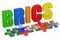 BRICS concept with puzzle