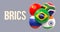 BRICS spherical flags, cluster form, Brazil leading