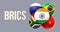 BRICS spherical flags, cluster form, India leading