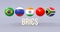 BRICS spherical flags, line form